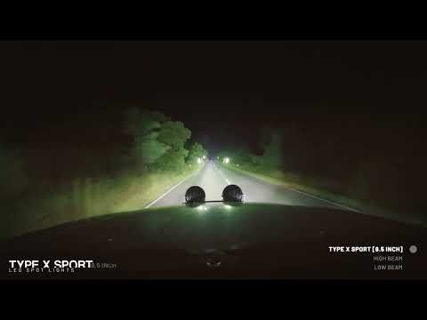 STEDI™ Type X™ Sport 8.5 inch LED Spot Lights - Driving Footage