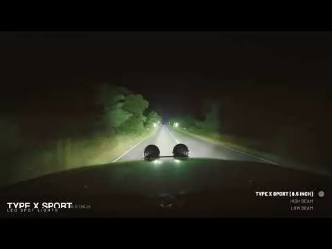 STEDI™ Type X™ Sport 8.5 inch LED Spot Lights - Driving Footage