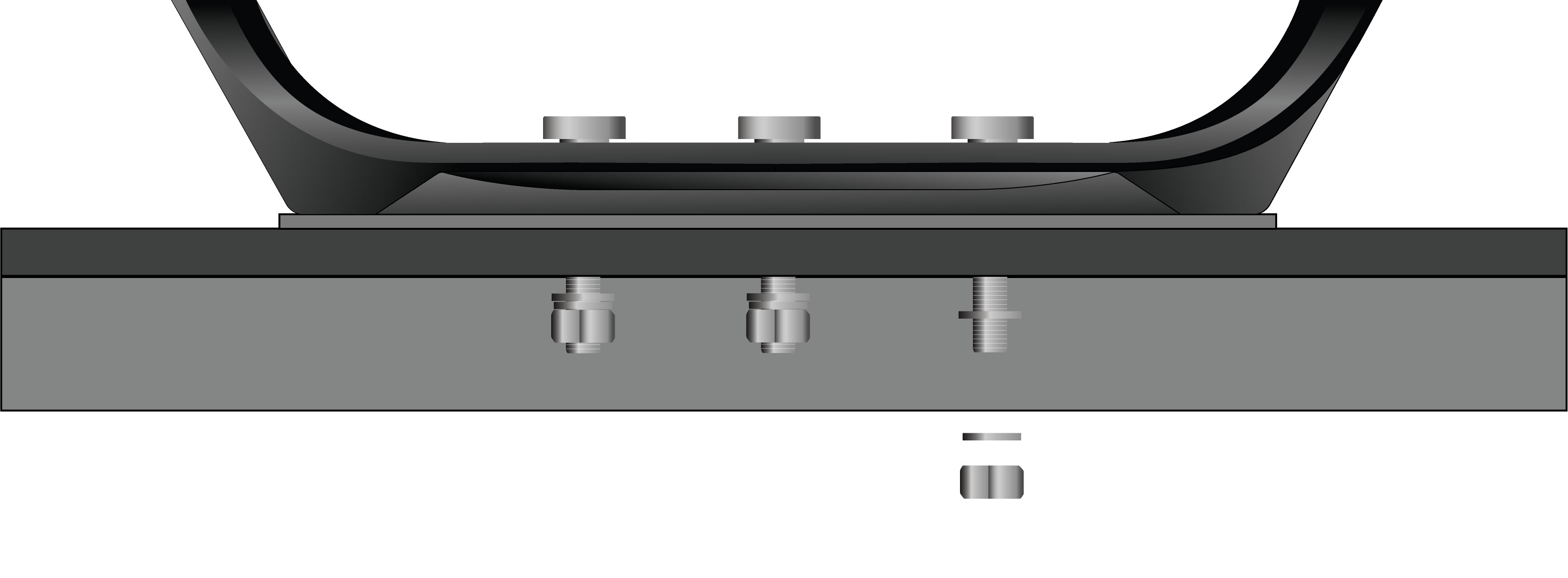 Bolt assembly, for the bracketry on the EVO led driving lights.